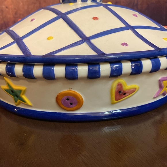 Tammany Devine Vtg Snowman Dish - EUC 9.5in diameter Ceramic - Picture 6 of 8